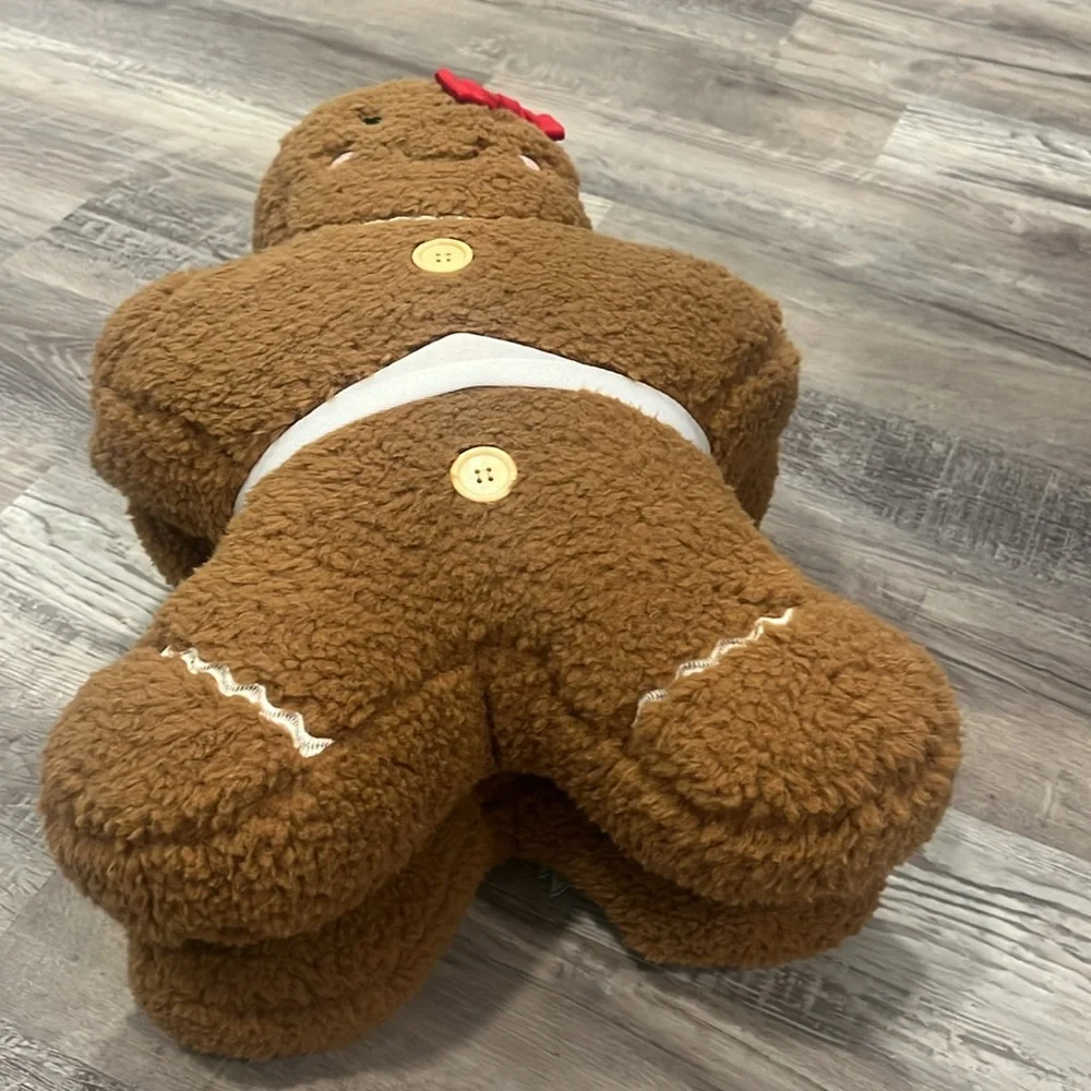 NWT Cupcakes and Cashmere Gingerbread Man and Woman Pillows set of 2